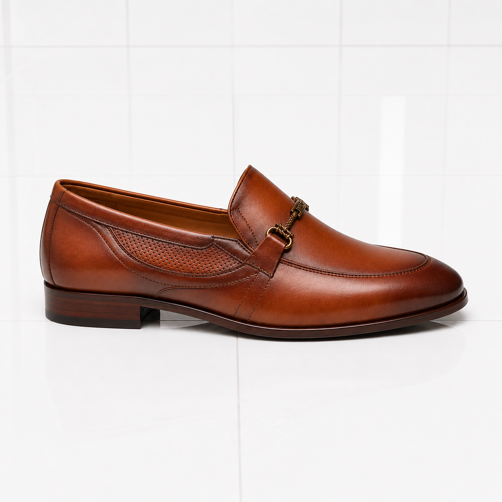 Velmora Premium Leather Horsebit Loafers – Brown/Black-25453