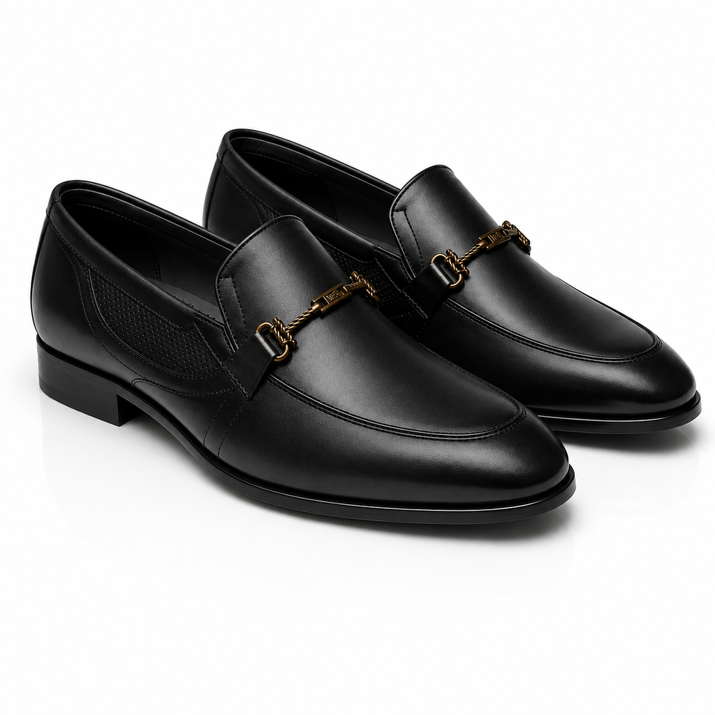 Velmora Premium Leather Horsebit Loafers – Brown/Black-25453