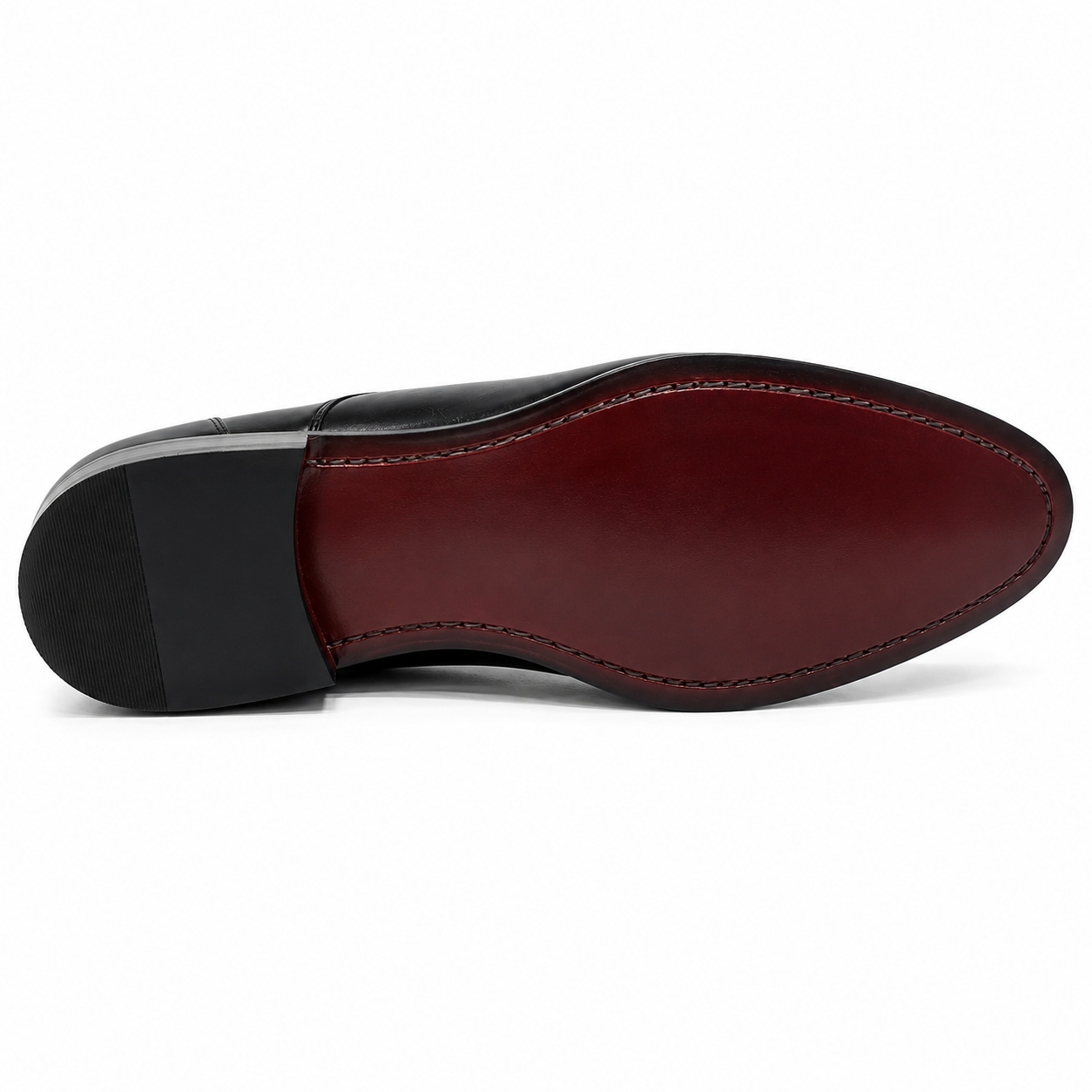 Velmora Genuine Cow Leather Oxford Cap-Toe Dress Shoes for Men