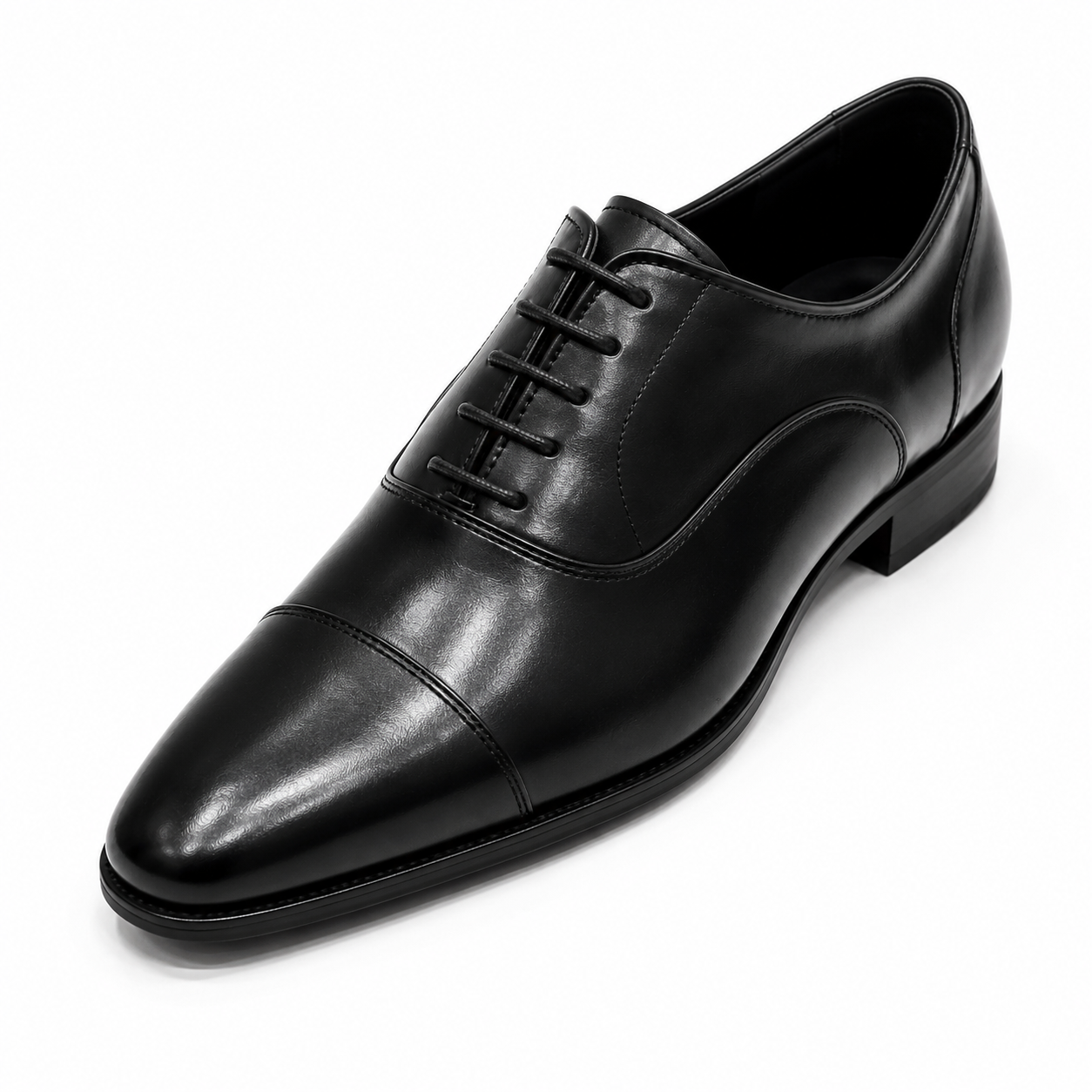 Velmora Genuine Cow Leather Oxford Cap-Toe Dress Shoes for Men