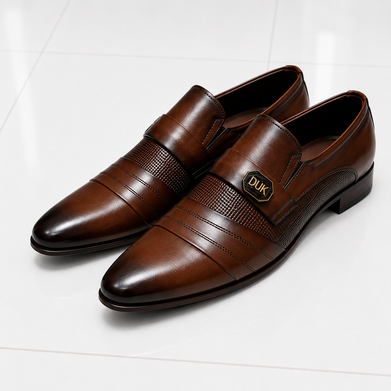 Velmora Premium Leather Formal Slip-On Shoes – 25477