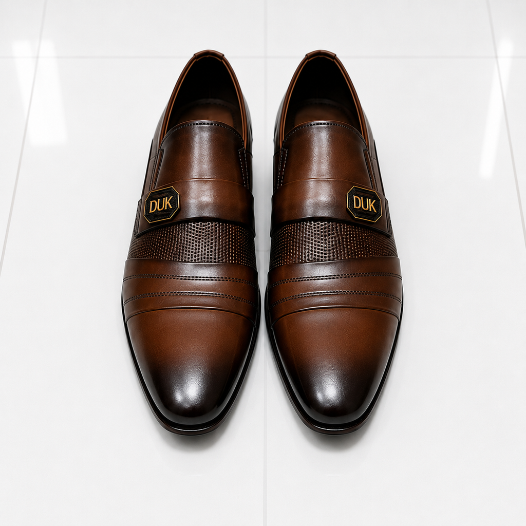 Velmora Premium Leather Formal Slip-On Shoes – 25477