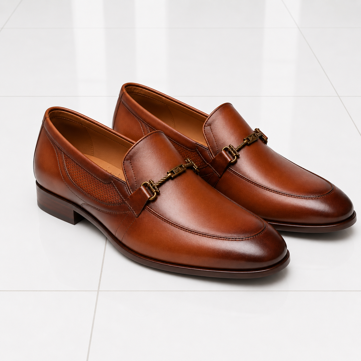 Velmora Premium Leather Horsebit Loafers – Brown/Black-25453